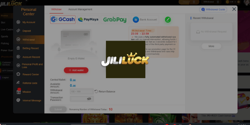 Detailed Steps for Quick Withdrawal from JILILUCK for Newbies